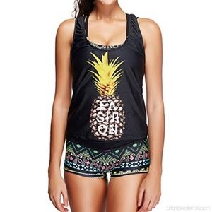 Joymode Swim Joymode Pc Bandeau Bikini Tank Aztec Neon Swim Poshmark